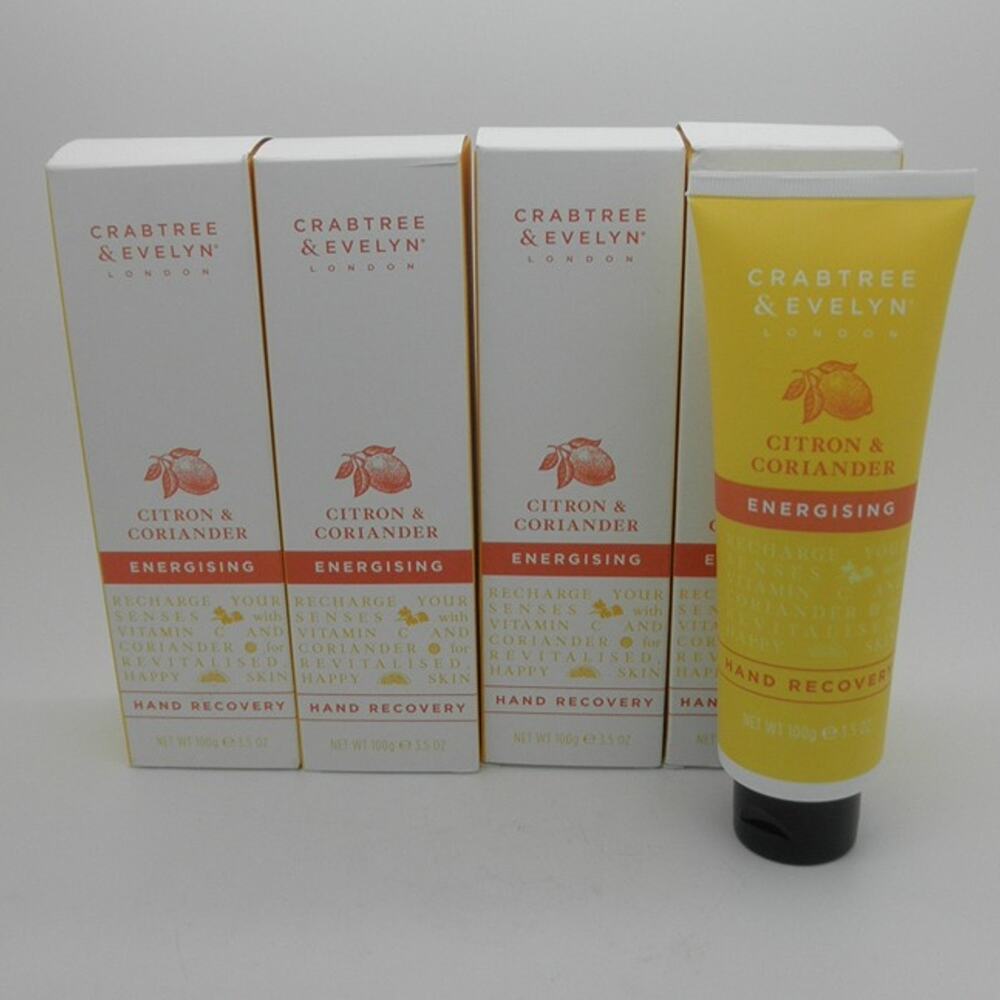 X4 CITRON & CORIANDER Original Crabtree Evelyn Hand Recovery (exfoliant) 3.5 oz